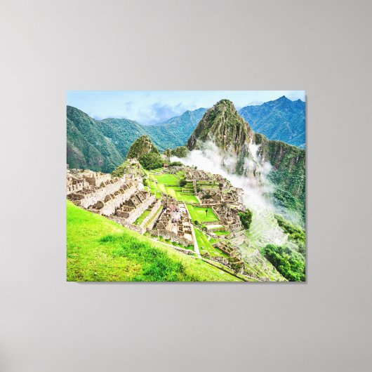 Machu Picchu groot canvas (Voorkant)