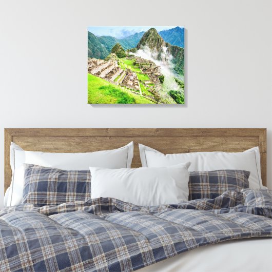 Machu Picchu groot canvas Afdruk (Insitu (Slaapkamer))