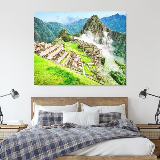 Machu Picchu groot canvas Afdruk (Insitu (Slaapkamer))