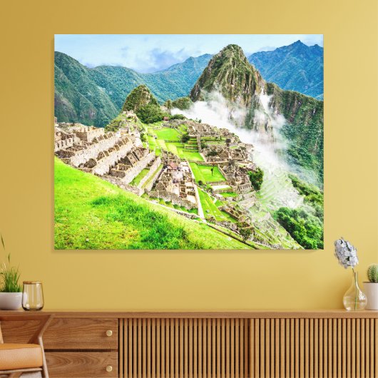 Machu Picchu groot canvas Afdruk (Insitu (Woonkamer))