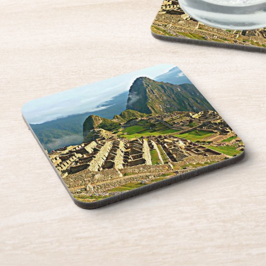 Machu Picchu HD-foto Bier Onderzetter (Linkerzijde)