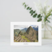 Machu Picchu, hoofdstad van het witte briefkaart P (Staand voorkant)