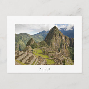 Machu Picchu, hoofdstad van het witte briefkaart P