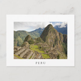 Machu Picchu, hoofdstad van het witte briefkaart P
