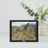 Machu Picchu, hoofdstad van het zwarte briefkaart  (Staand voorkant)