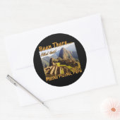 Machu Picchu Inca Trail Quote - Peru - Hikte dat Ronde Sticker (Envelop)