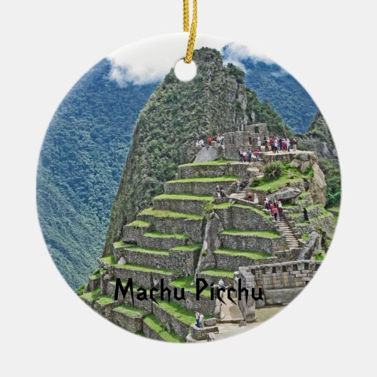 Machu Picchu Keramisch Ornament (Voorkant)