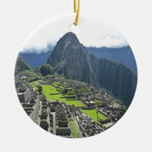 Machu Picchu Keramisch Ornament (Voorkant)