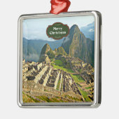 Machu Picchu Kerstmis Metalen Ornament (Links)