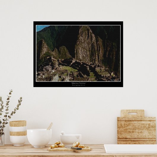"Machu Picchu" KunstPrints en -Posters Poster (Keuken)