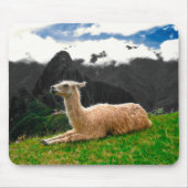 Machu Picchu Llama - Mousepad Muismat (Voorkant)