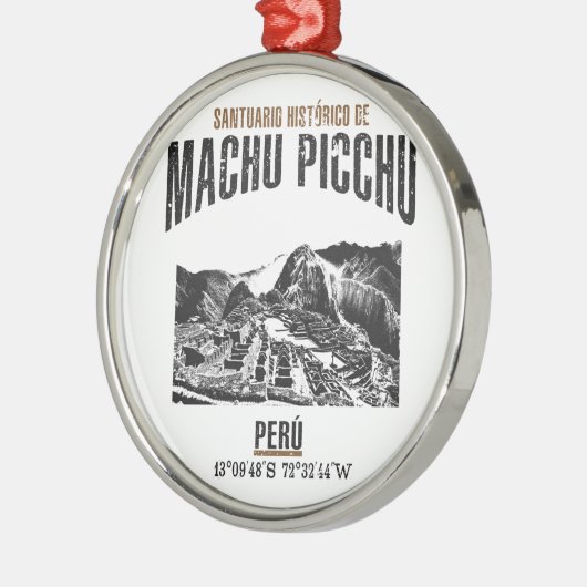 Machu Picchu Metalen Ornament (Links)