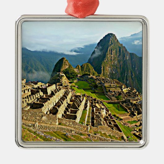 Machu Picchu Metalen Ornament (Voorkant)