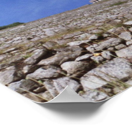 Machu Picchu - Naar boven kijken naar de Guard Sha Poster (Hoek)