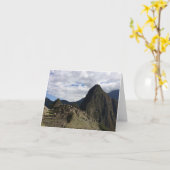 Machu Picchu Notecard Kaart (Gele Bloem)