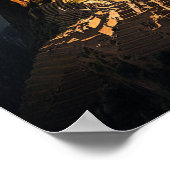 Machu Picchu op zonsondergang - Verbluffend Poster (Hoek)