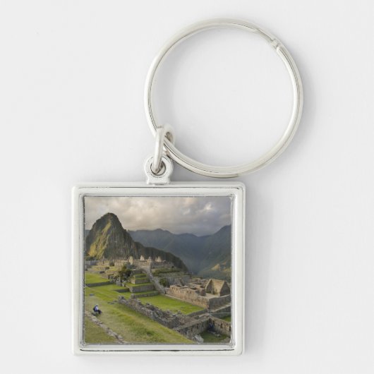 Machu Picchu, oude ruïnes, UNESCO-wereld Sleutelhanger (Voorkant)