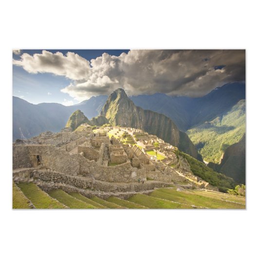 Machu Picchu, oude ruïnes, UNESCO werelderfgoed 2 Foto Afdruk (Voorkant)