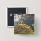 Machu Picchu, oude ruïnes, UNESCO werelderfgoed 2 Vierkante Button 5,1 Cm (Voorkant /achterkant)