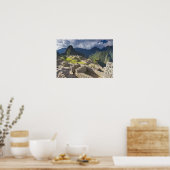 Machu Picchu, oude ruïnes, UNESCO werelderfgoed 3 Poster (Keuken)