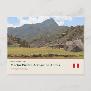 Machu Picchu over de Andes Briefkaart