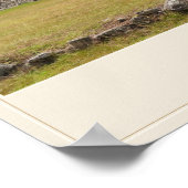 Machu Picchu over de Andes Reizen Poster (Hoek)