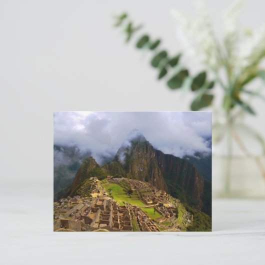 Machu Picchu Overlook, Peru Briefkaart (Staand voorkant)