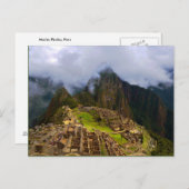 Machu Picchu Overlook, Peru Briefkaart (Voorkant / Achterkant)