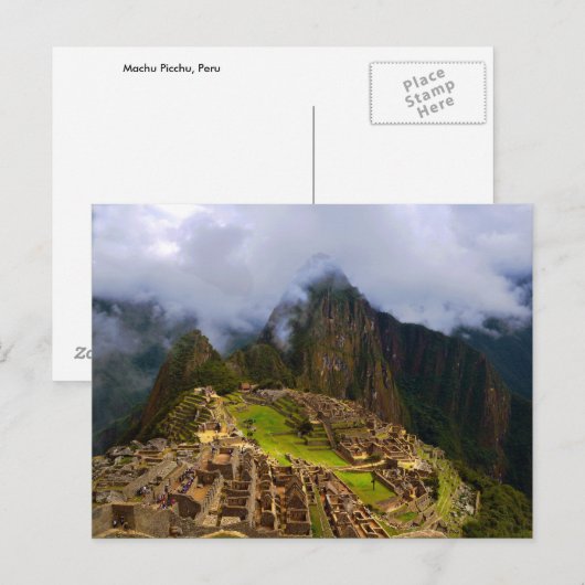 Machu Picchu Overlook, Peru Briefkaart (Voorkant / Achterkant)