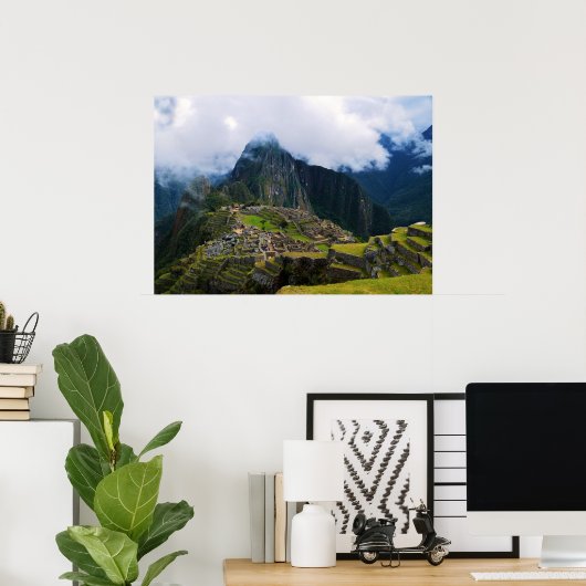 Machu Picchu Overlook Poster (Thuiskantoor)