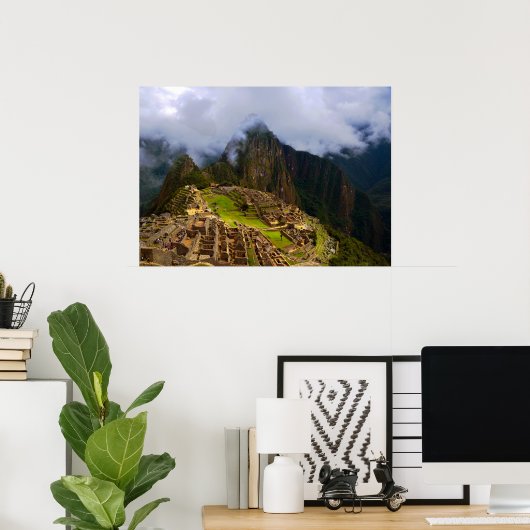Machu Picchu Overlook Poster (Thuiskantoor)