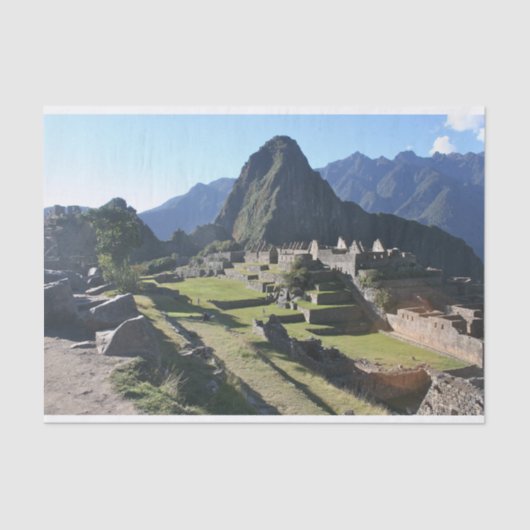 Machu Picchu-pakpapier Tissuepapier (Voorkant)