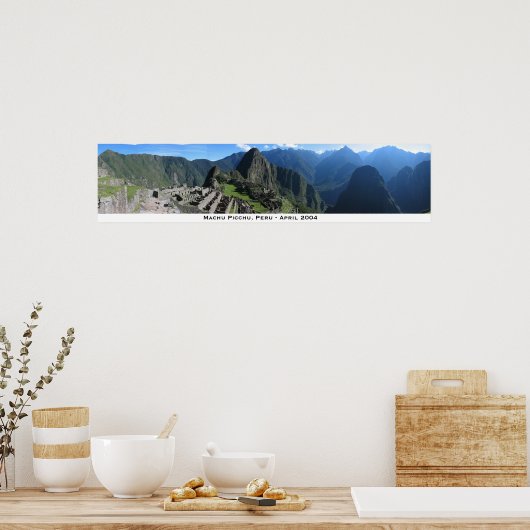 Machu Picchu Panorama 2 Poster (Keuken)