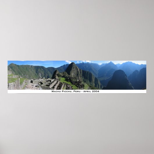 Machu Picchu Panorama 2 Poster (Voorkant)