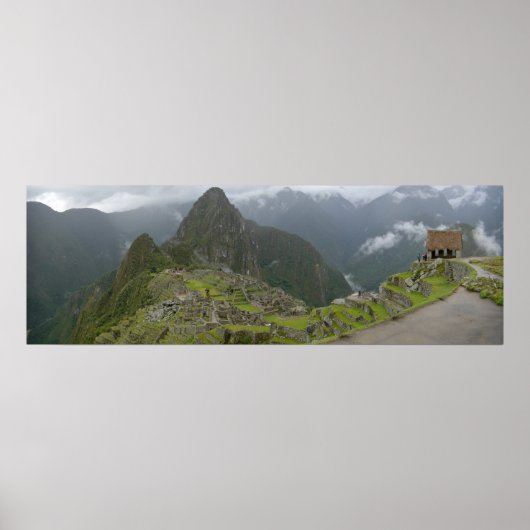 Machu Picchu Panorama Poster (Voorkant)