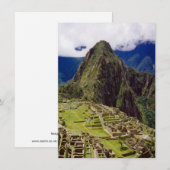 Machu Picchu, Peru (Voorkant / Achterkant)