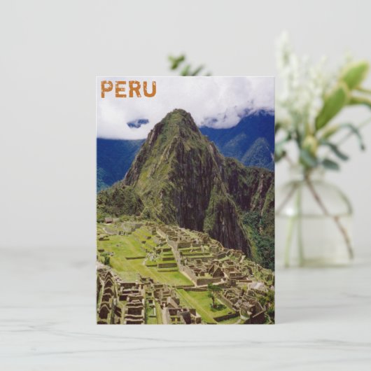 Machu Picchu, Peru (Staand voorkant)