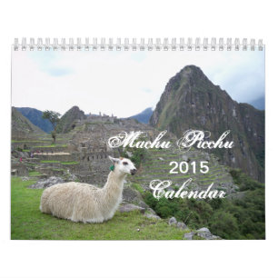 Machu Picchu Peru 2015 Agenda Kalender