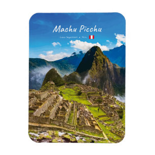 Machu Picchu, Peru - Afgeronde ruïnes van Inca-cit Magneet