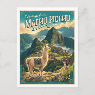Machu Picchu, Peru Aguas Calientes Briefkaart