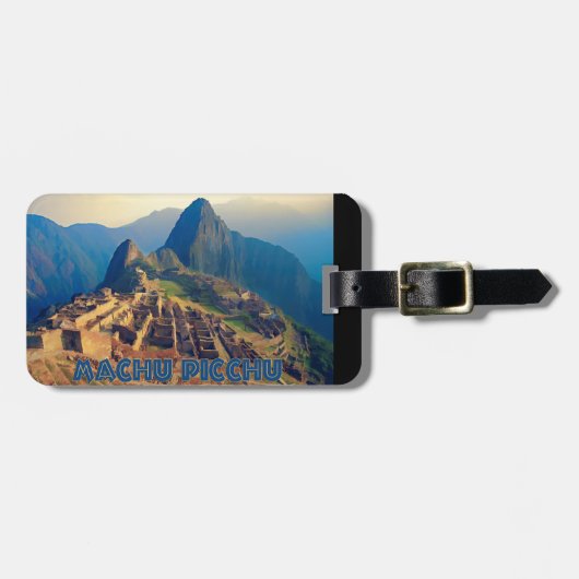 Machu Picchu Peru Bagagelabel (Voorkant horizontaal)