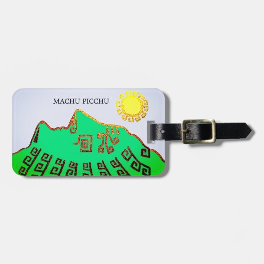 Machu Picchu Peru Bagagelabel (Voorkant horizontaal)