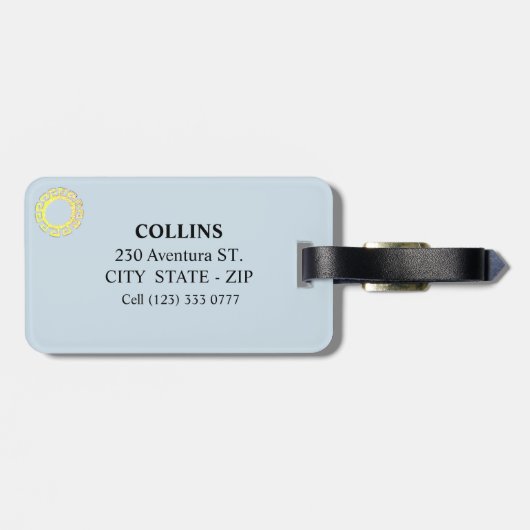 Machu Picchu Peru Bagagelabel (Achterkant horizontaal)