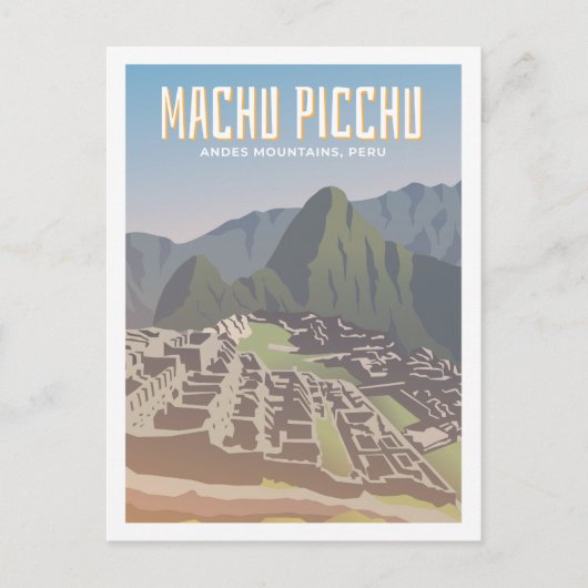 Machu Picchu Peru Beroemde reisplaats Briefkaart (Voorkant)