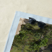 Machu Picchu Peru, blauwe grensdoorlaathanddoek Strandlaken (In situ)