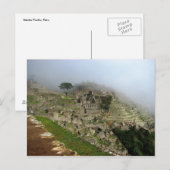 Machu Picchu, Peru Briefkaart (Voorkant / Achterkant)