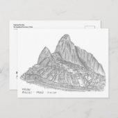 Machu Picchu, Perú Briefkaart (Voorkant / Achterkant)