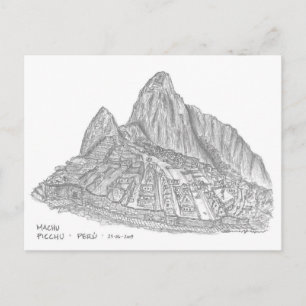Machu Picchu, Perú Briefkaart