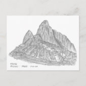 Machu Picchu, Perú Briefkaart (Voorkant)