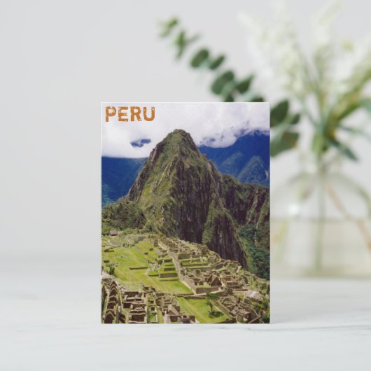 Machu Picchu, Peru Briefkaart (Staand voorkant)